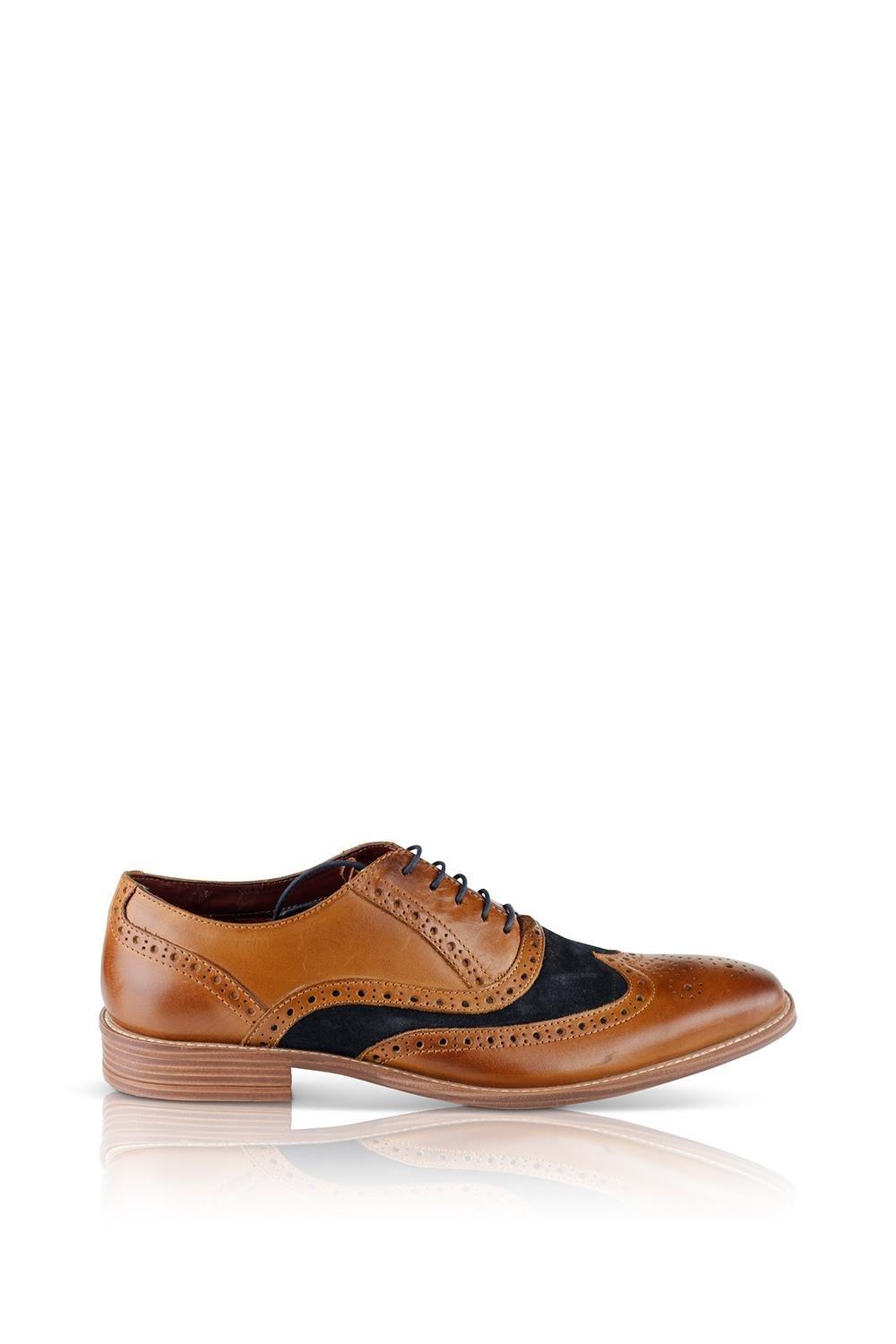 Оксфордские туфли-броги Lennox Silver Street London, коричневый шерман дерби туфли silver street london коричневый
