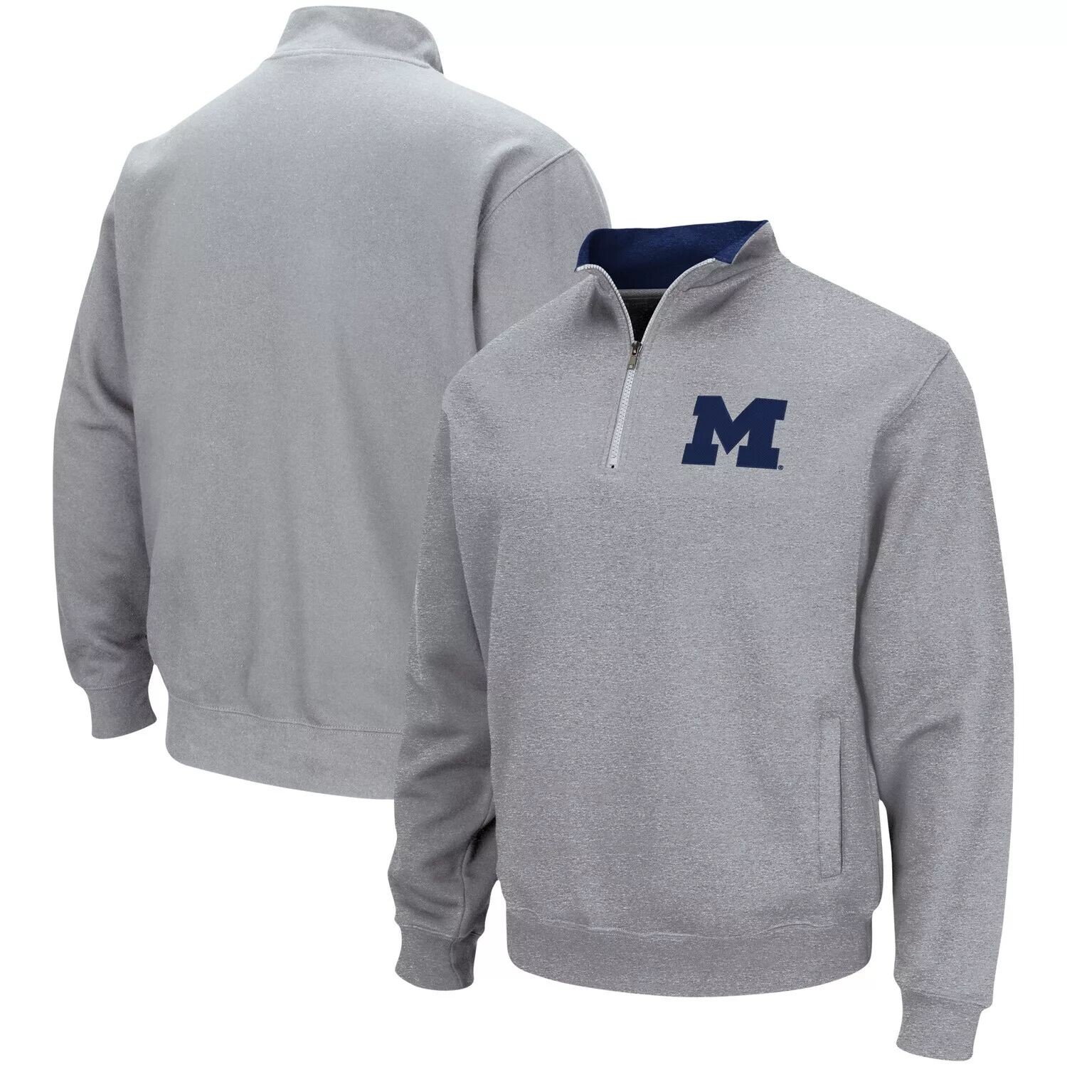 

Мужская серая куртка на молнии с логотипом Michigan Wolverines Tortugas Team Colosseum, Серый