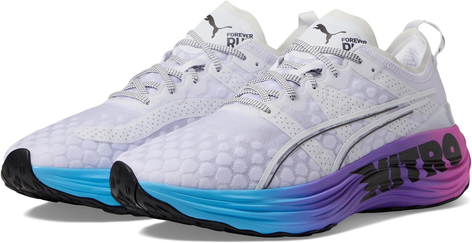 

Кроссовки Foreverrun Nitro Sunset PUMA, цвет Puma White/Luminous Blue/Electric Orchid