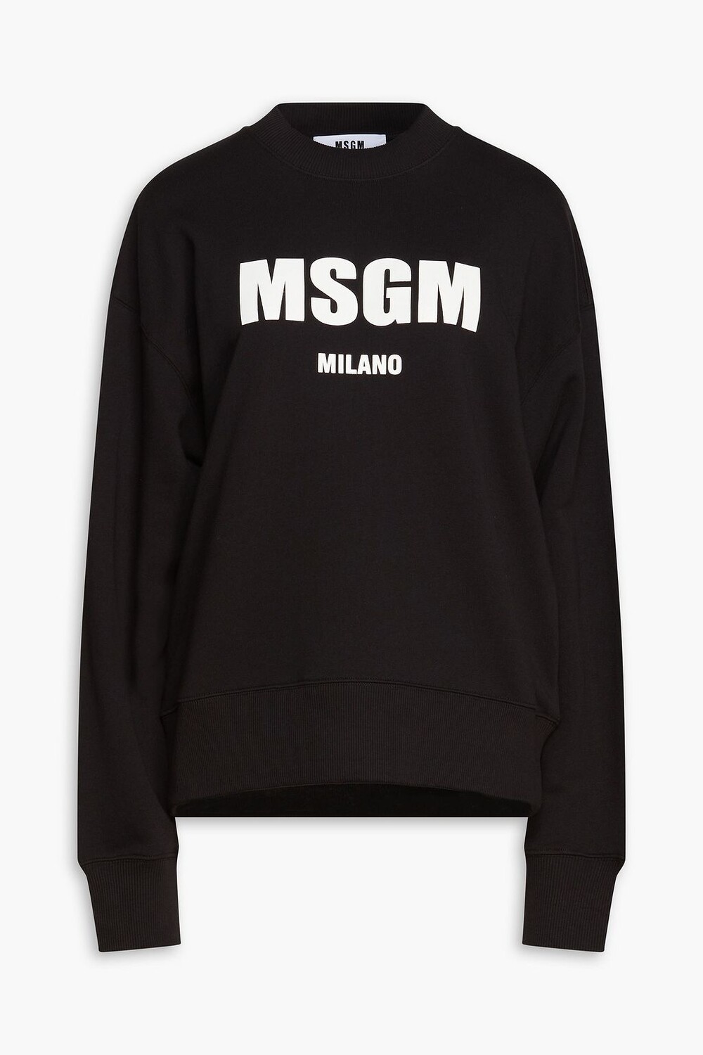 

Толстовка из французской хлопковой махры с логотипом MSGM, черный