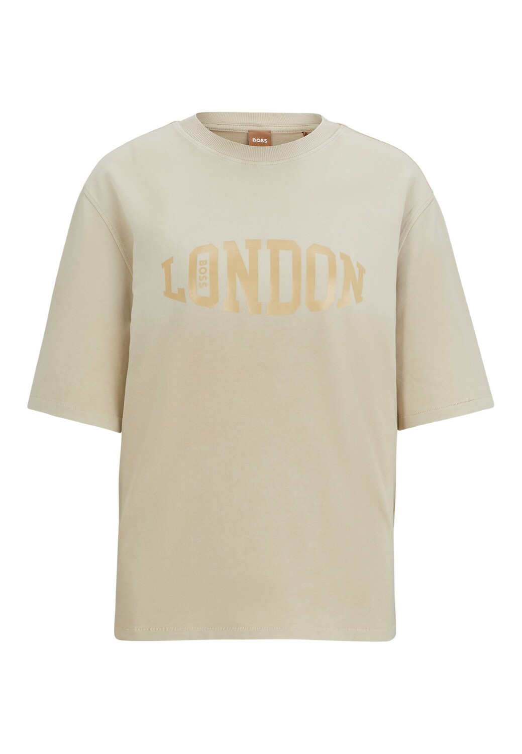 

Футболка BOSS C_ENINE_TOWN Regular Fit, бежевый