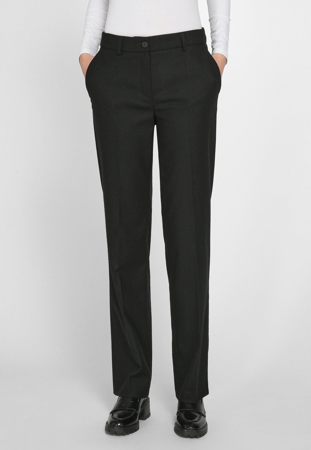 

Брюки FADENMEISTER BERLIN Bügelfaltenhose Wool, черный