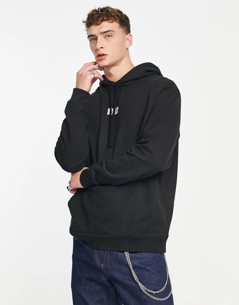 

Черная толстовка с логотипом AllSaints Refract