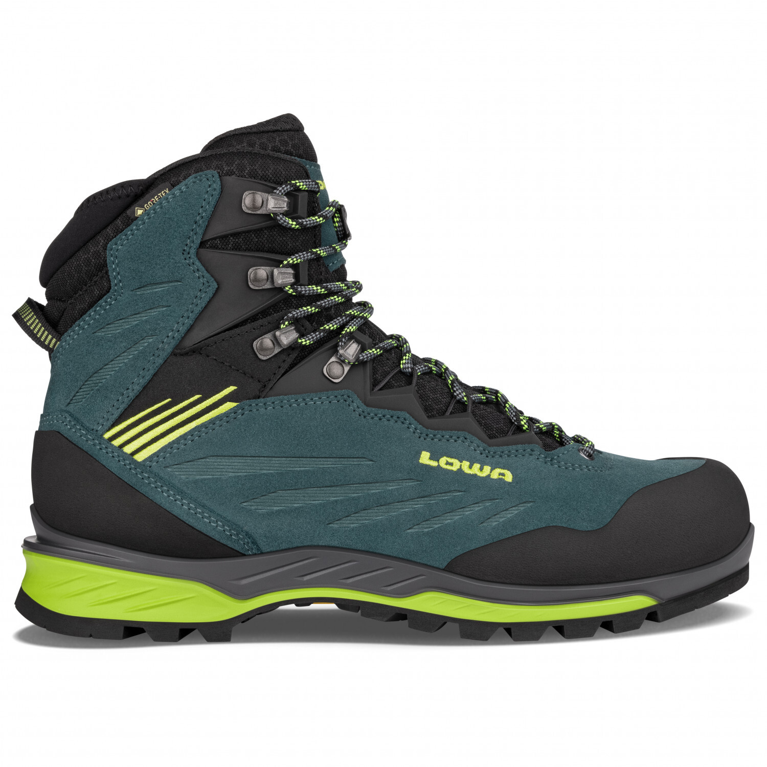 

Горные ботинки Lowa Cadin II GTX Mid, цвет Steel Blue/Lime
