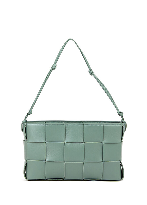 

Женская кожаная сумка cassette green Bottega Veneta