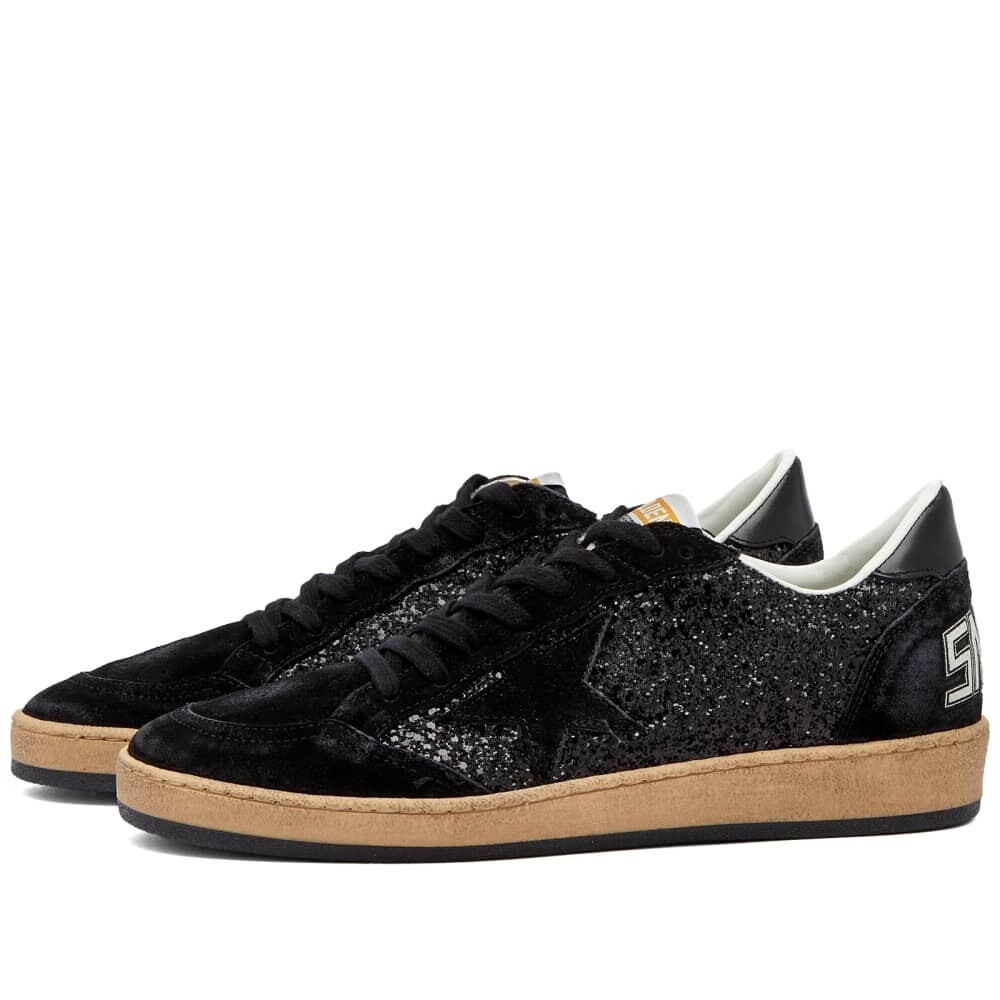 

Кроссовки Golden Goose Ball со звездами, черный