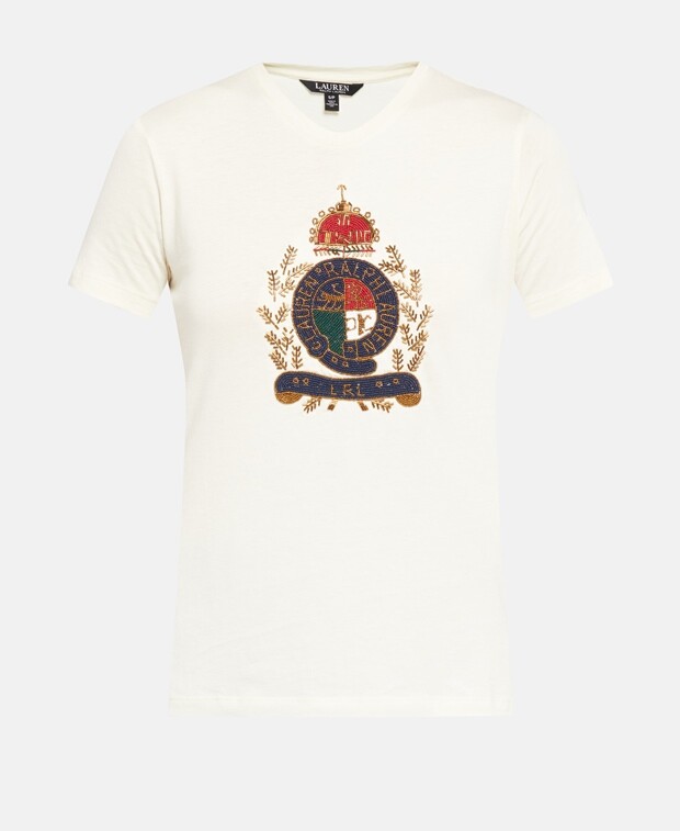 

Футболка Lauren Ralph Lauren, естественный