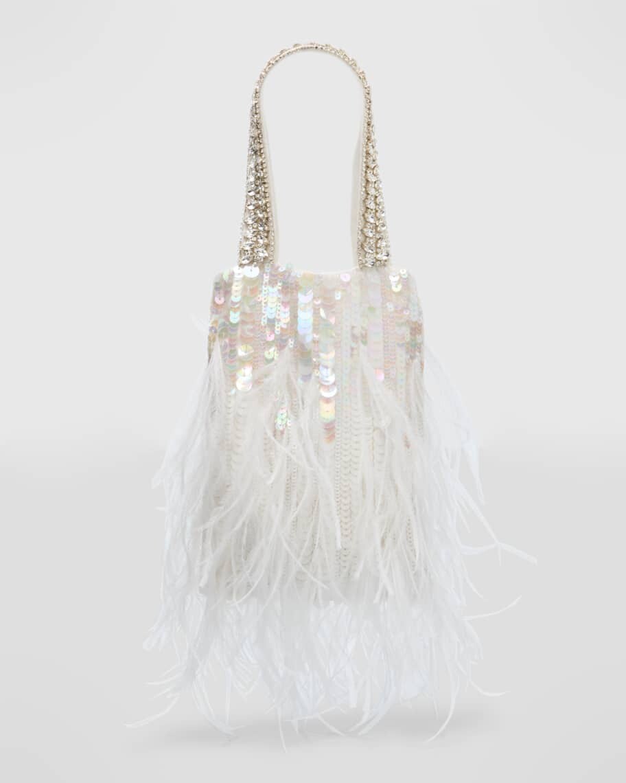 

Сумка Avery Crystal Feather с ручкой сверху Retrofete