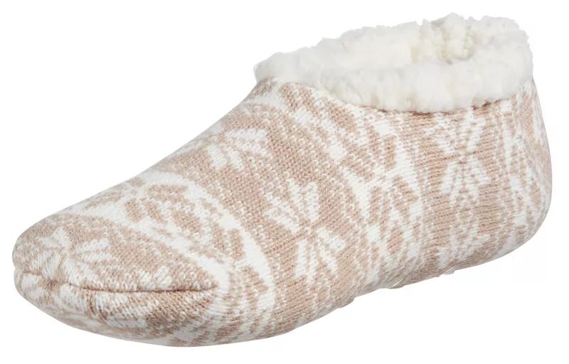 Женские носки-тапочки Northeast Outfitters Cosy Cabin Snowflake Nordic, серо-коричневый