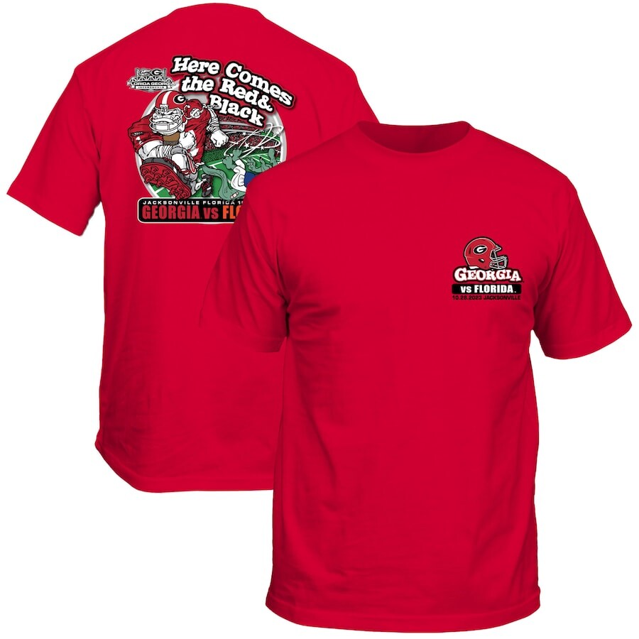 

Футболка с коротким рукавом New World Graphics Georgia Bulldogs, красный