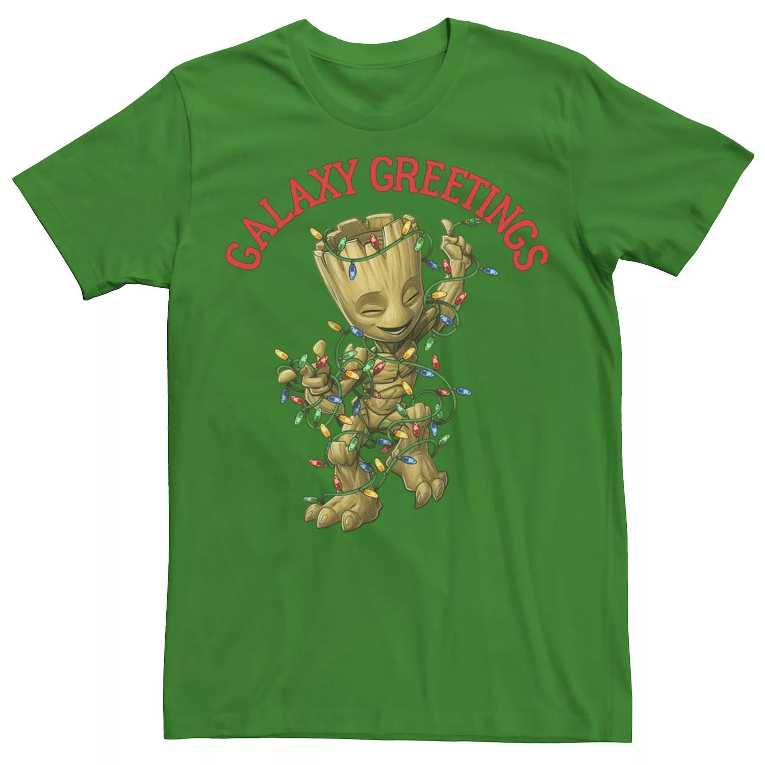 цена Мужская футболка с рисунком Marvel GOTG Groot Galaxy Greetings