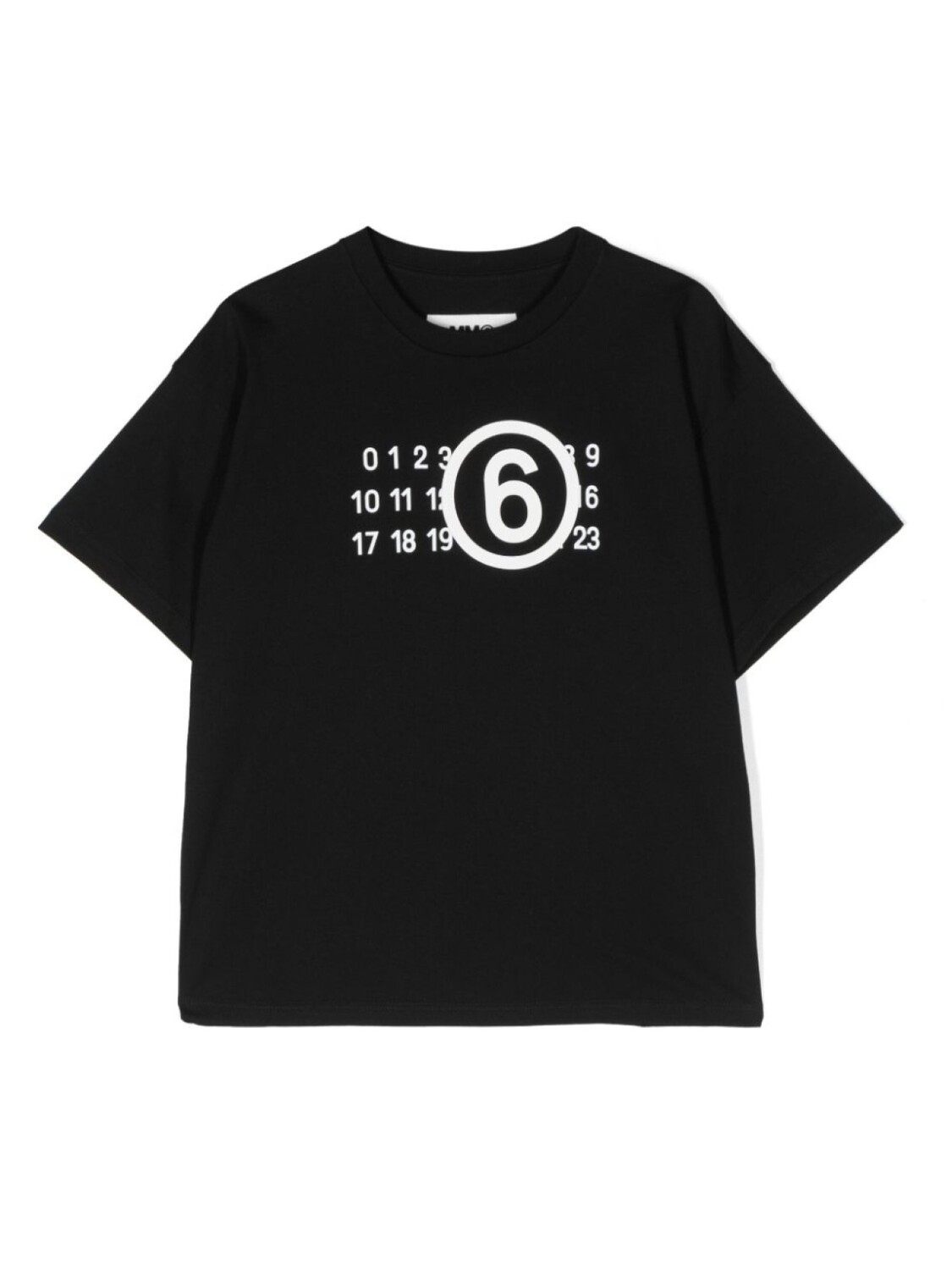 

MM6 Maison Margiela Kids футболка с принтом, черный
