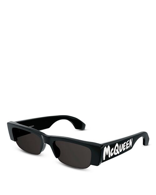 

Прямоугольные солнцезащитные очки Kering Graffiti, 54 мм Alexander McQUEEN, цвет Black
