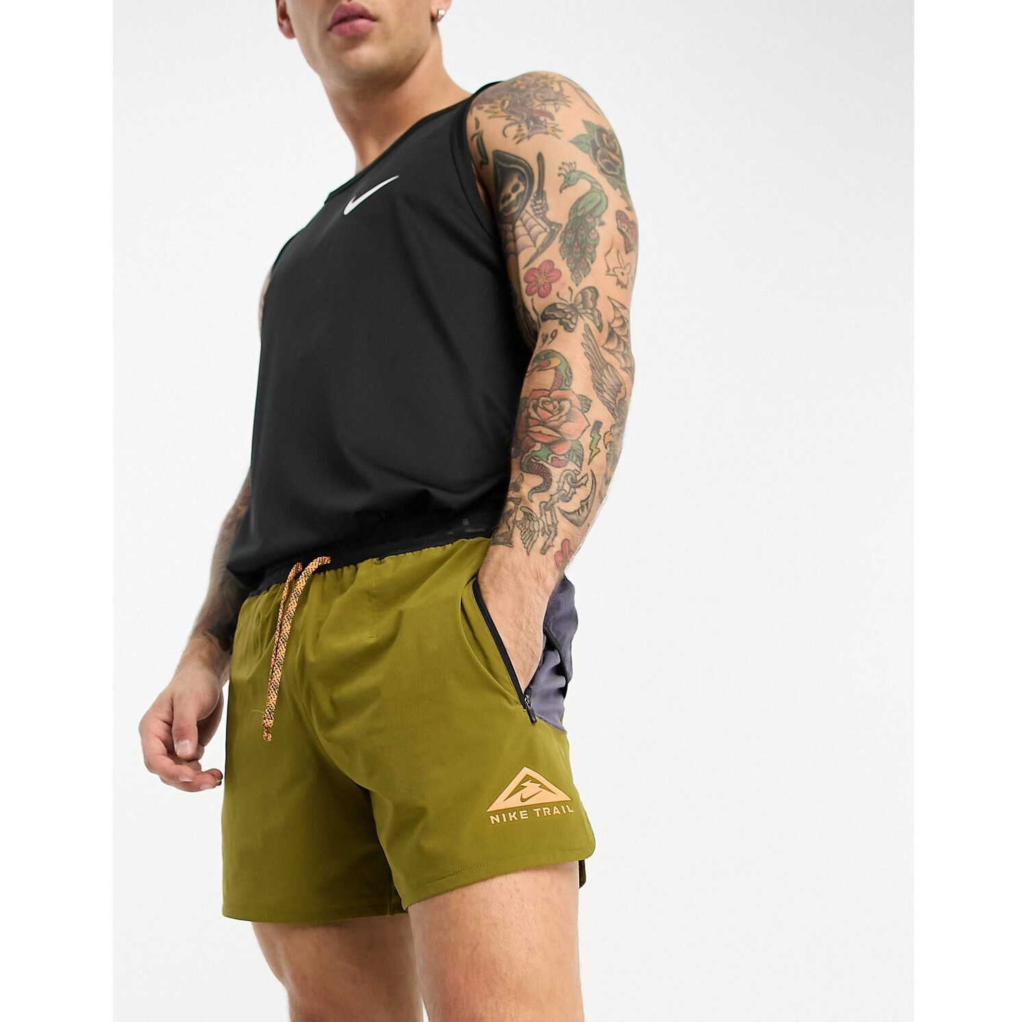 

Шорты цвета хаки Nike Running Trail Second Sunrise Dri-Fit