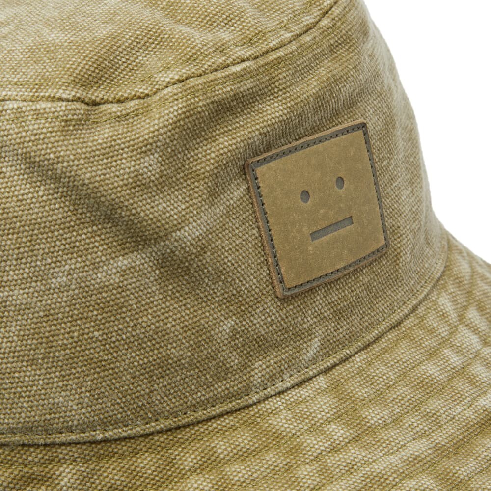 

Холщовая панама Acne Studios Buko, хаки/бежевый