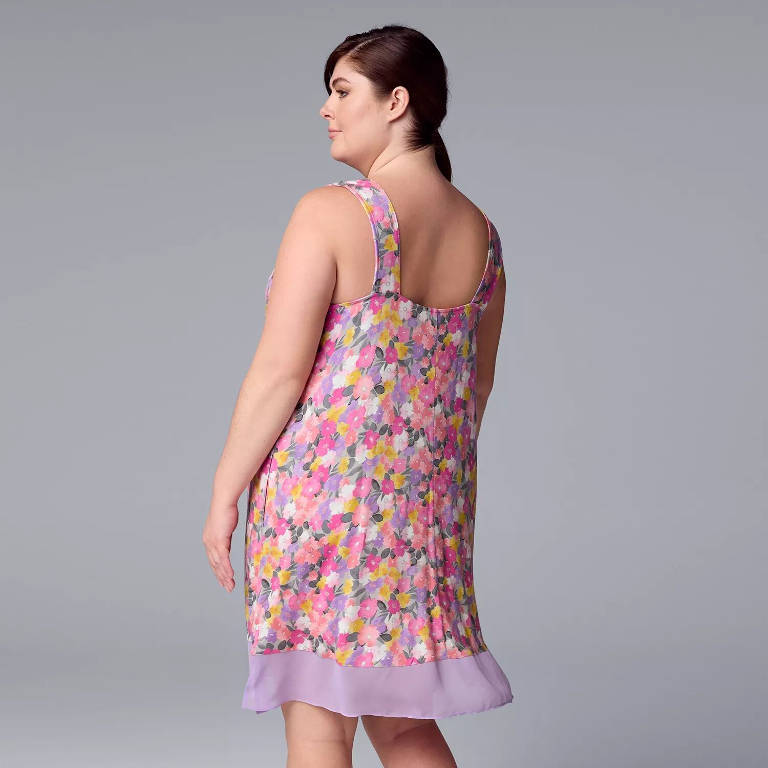 

Сорочка больших размеров Simply Vera Vera Wang с шифоновой отделкой Simply Vera Vera Wang