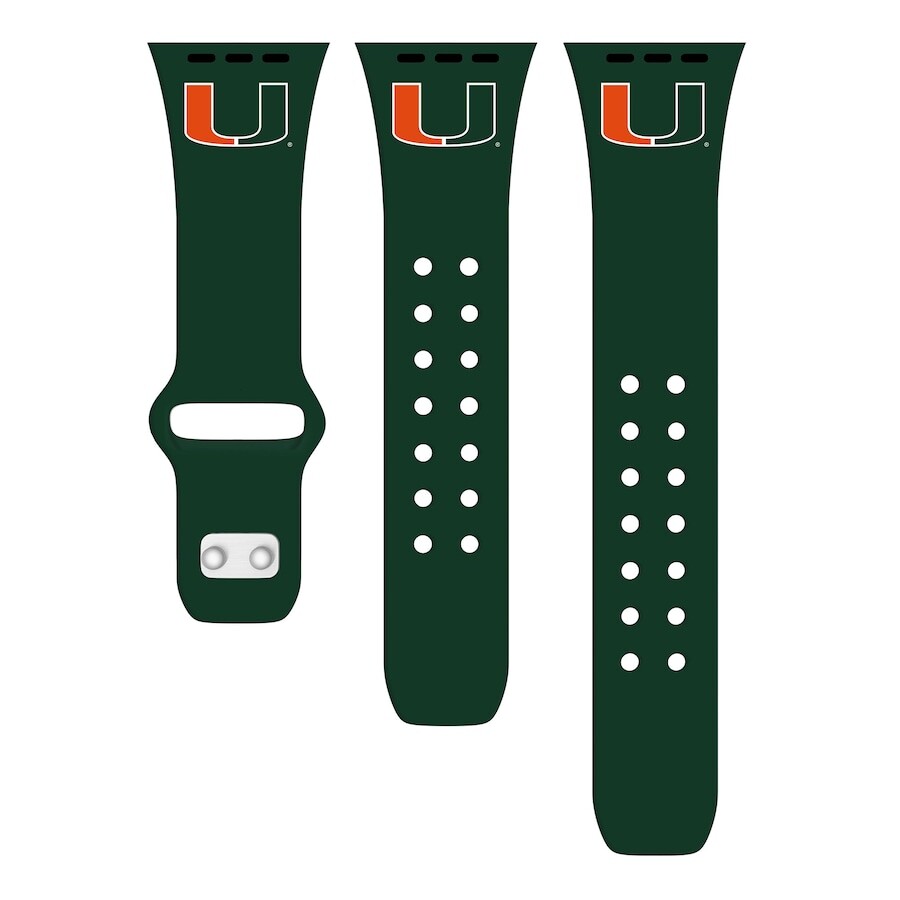 

Ремешок для часов Affinity Bands Miami Hurricanes, зеленый