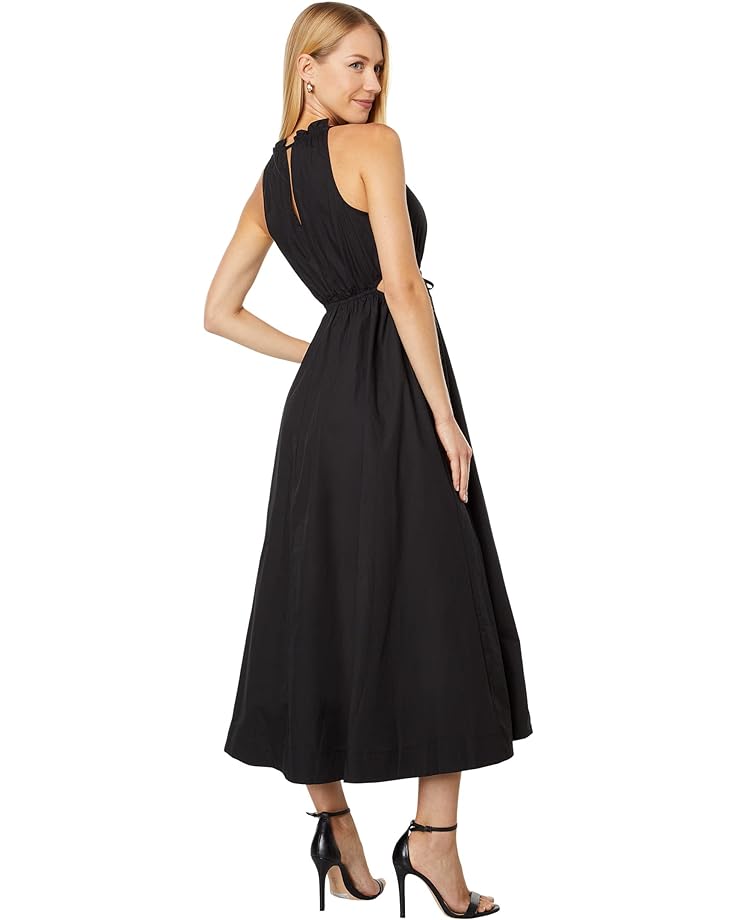Платье MOON RIVER Cutout Midi Dress, черный платье moon river puff sleeve back cutout midi dress