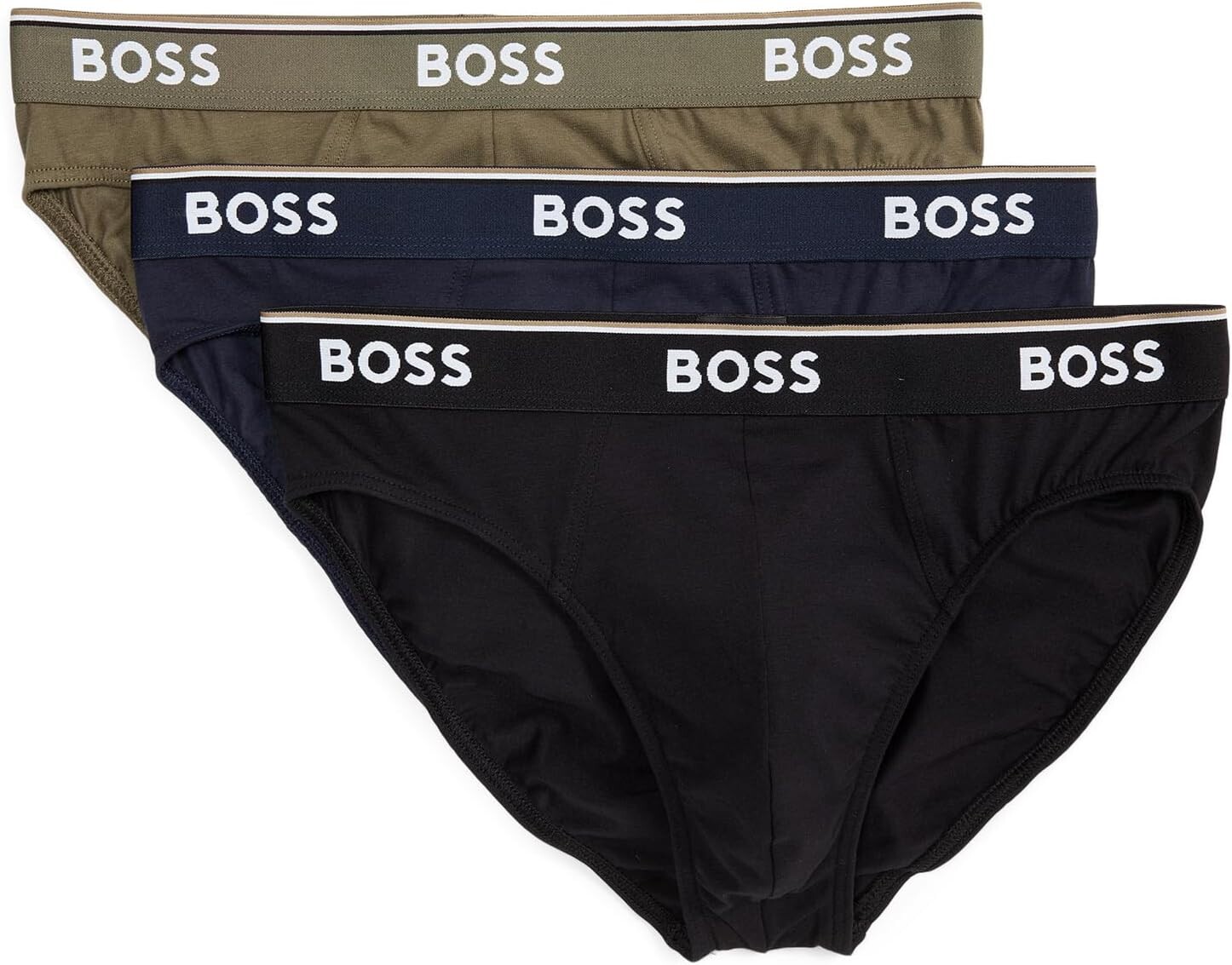 

Комплект из 3 трусов Power BOSS, цвет Black/Navy/Olive Green