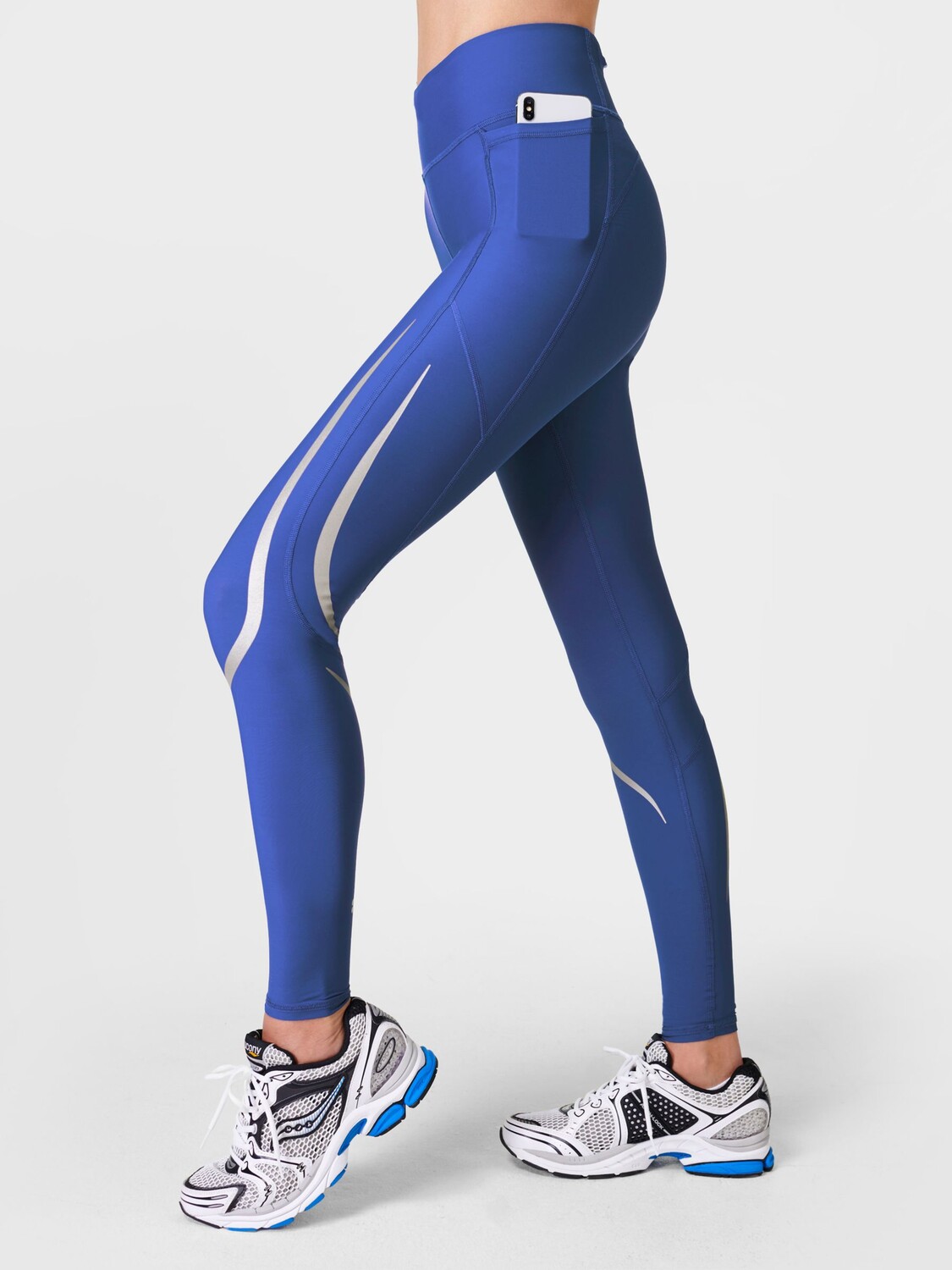 

Леггинсы для бега с невесомостью 27 дюймов Sweaty Betty, молния синий