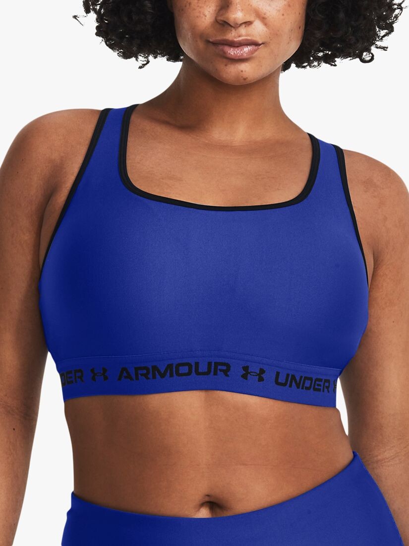 

Спортивный бюстгальтер Mid Armor с перекрестной спинкой Under Armour, команда королевская/черная