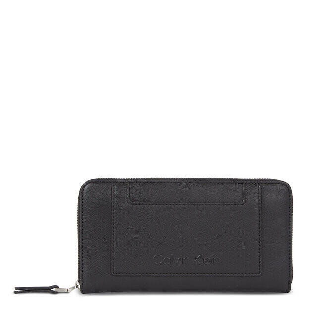 Кошелек Calvin Klein CkSet Zip, черный кошелек calvin klein ckset trifold черный