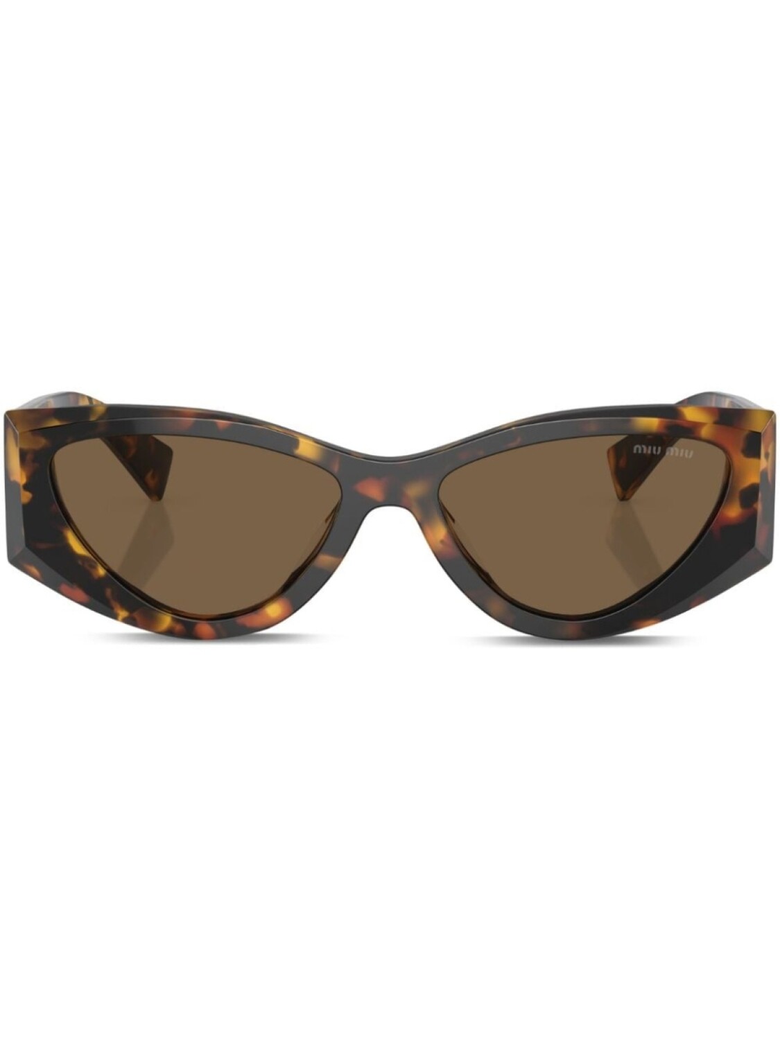 

Miu Miu Eyewear солнцезащитные очки в оправе 'кошачий глаз', коричневый