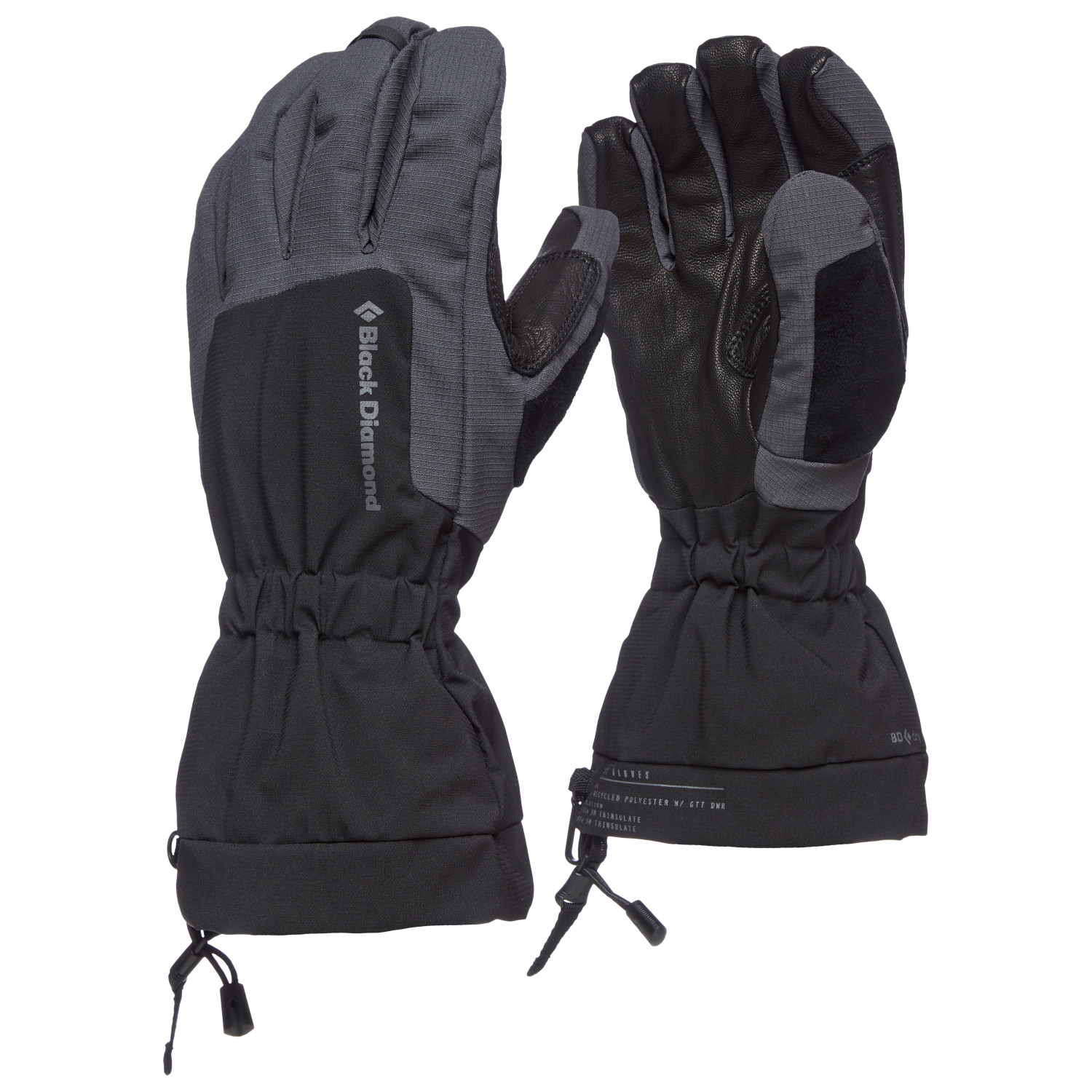 Перчатки Black Diamond Glissade Gloves, черный перчатки для мма bad boy pro series advanced mma gloves black green 2xl