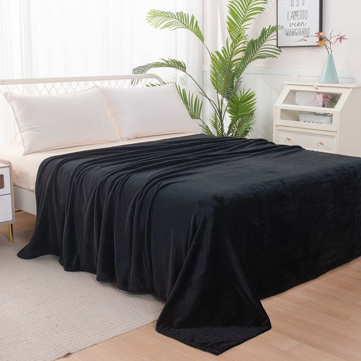 

Одеяло бархатистое Elegant Comfort, черный
