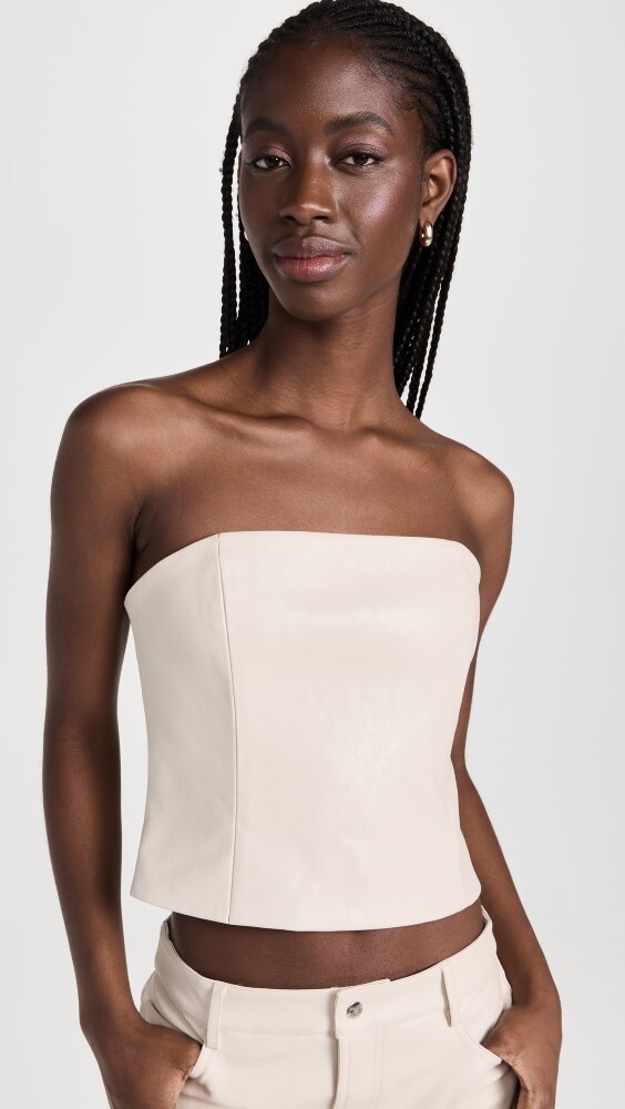 

Блуза WAYF Strapless Bustier, кремовый