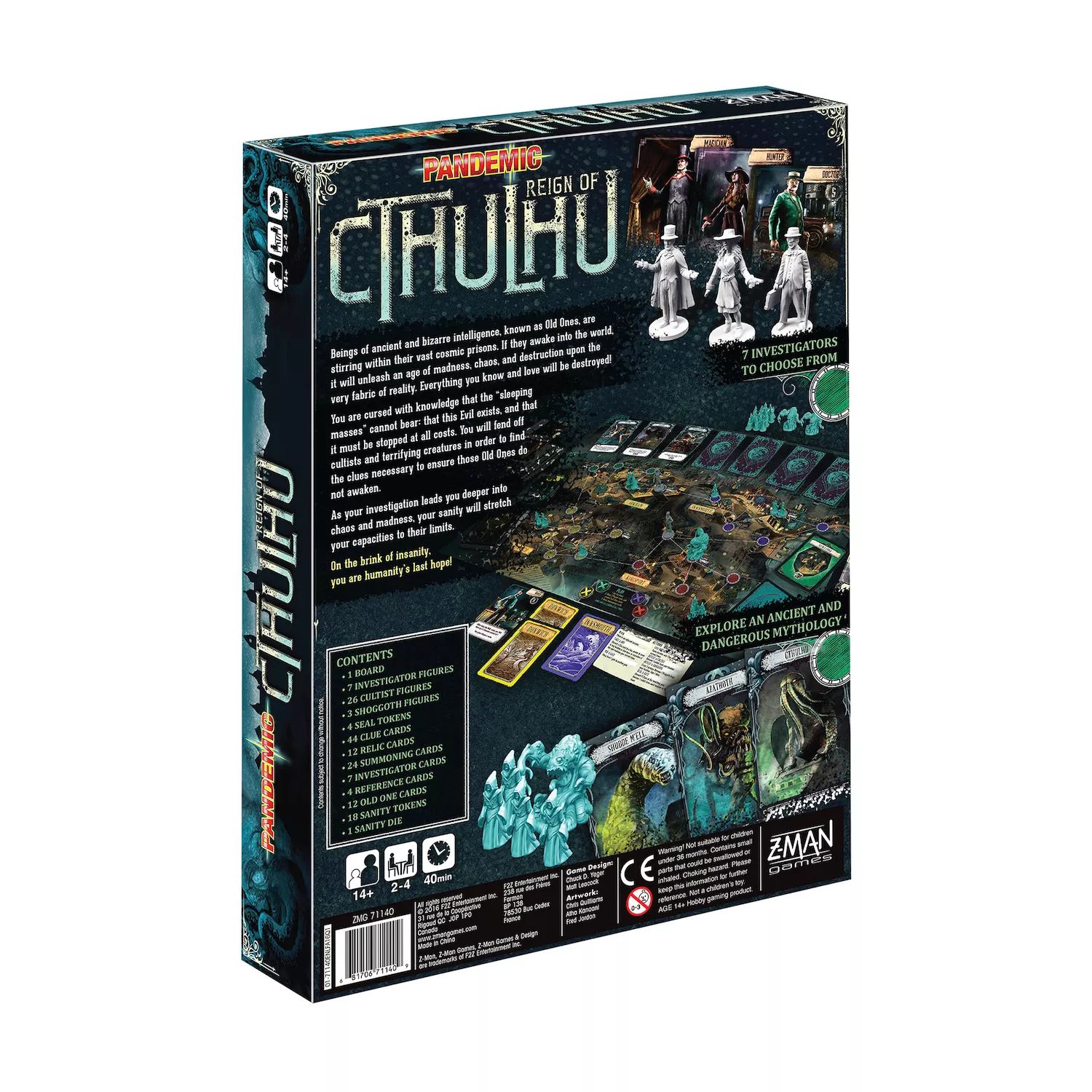 цена Игра Pandemic: Reign of Cthulhu Fisher-Price