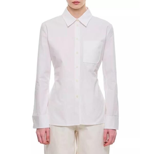 

Футболка single pocket fitted shirt Jacquemus, белый