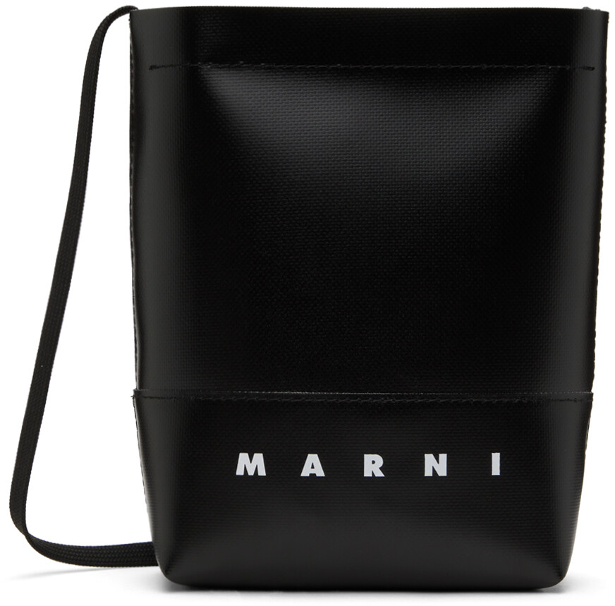 

Черная сумка с логотипом Marni, цвет Black