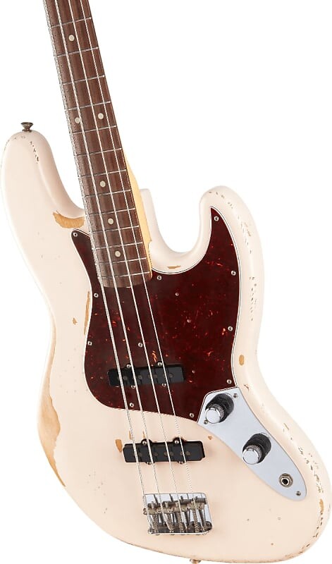 

Басс гитара Fender Flea Jazz Bass. Rosewood FB, Roadworn Shell Pink