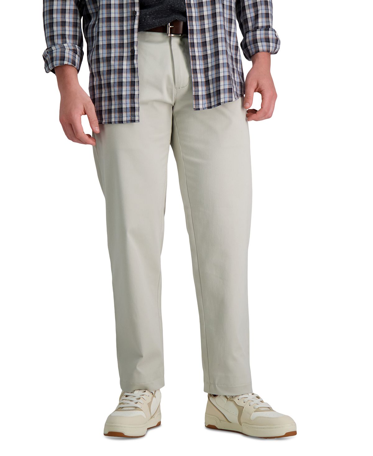 Мужские брюки Slim Fit Life Khaki Comfort Haggar брюки с поясом цвета хаки gulliver