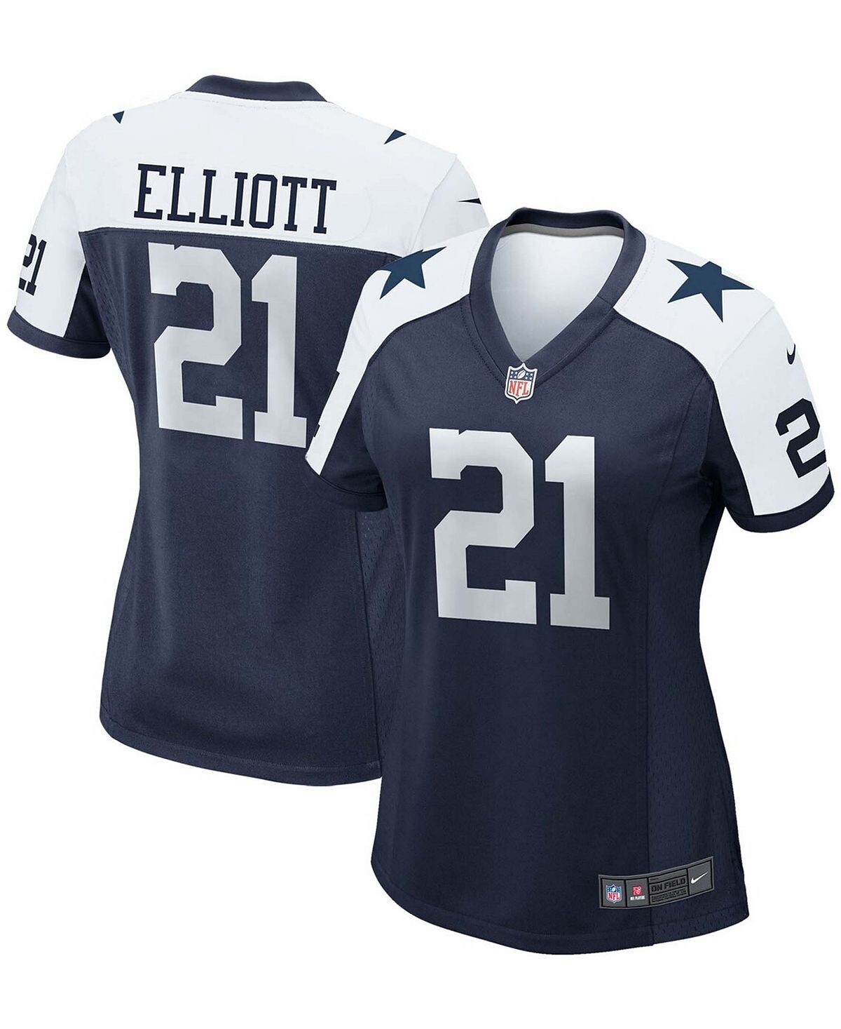 Женская футболка Ezekiel Elliott Navy Dallas Cowboys Alternate Game Team Nike, темно-синий мужская футболка ezekiel elliott dallas cowboys game team nike синий