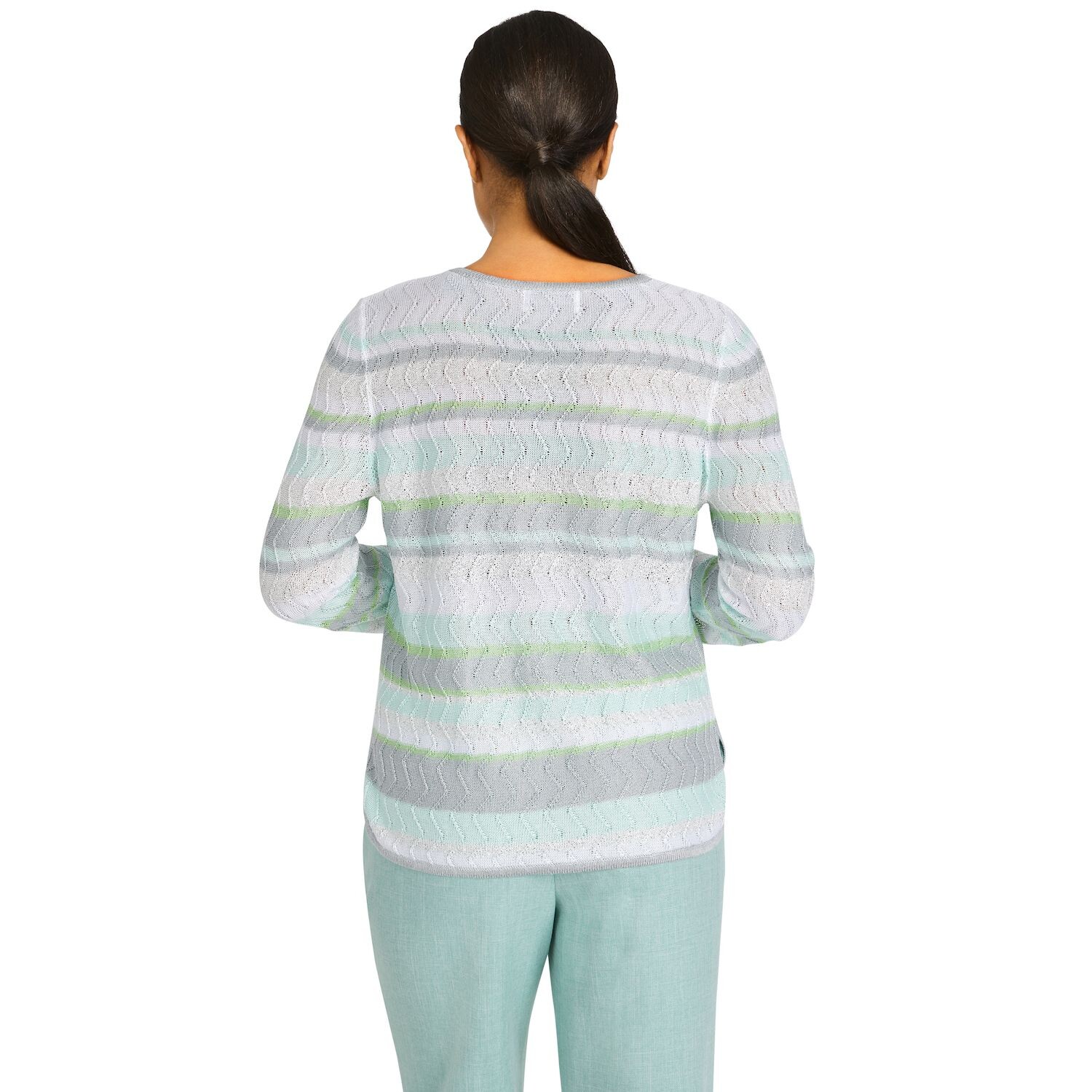 

Женский топ Alfred Dunner Lady с текстурой в морском стиле Alfred Dunner