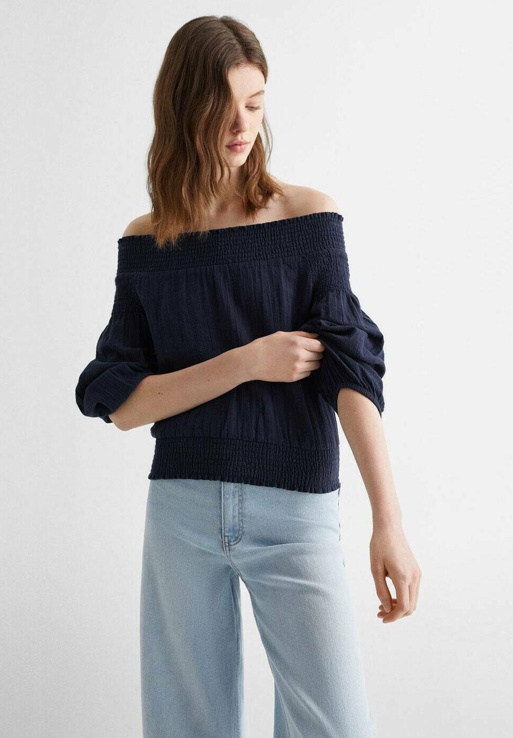 

Блузка EARTH Mango Kids, цвет dunkles marineblau