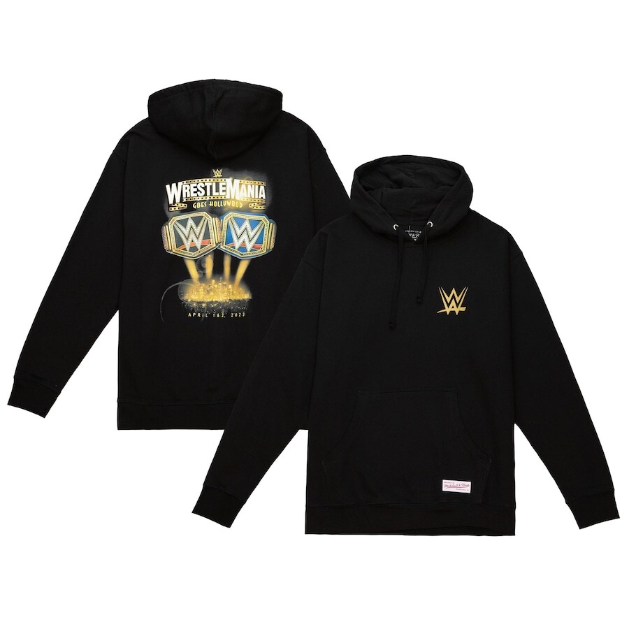 

Пуловер с капюшоном Mitchell & Ness Wrestlemania, черный
