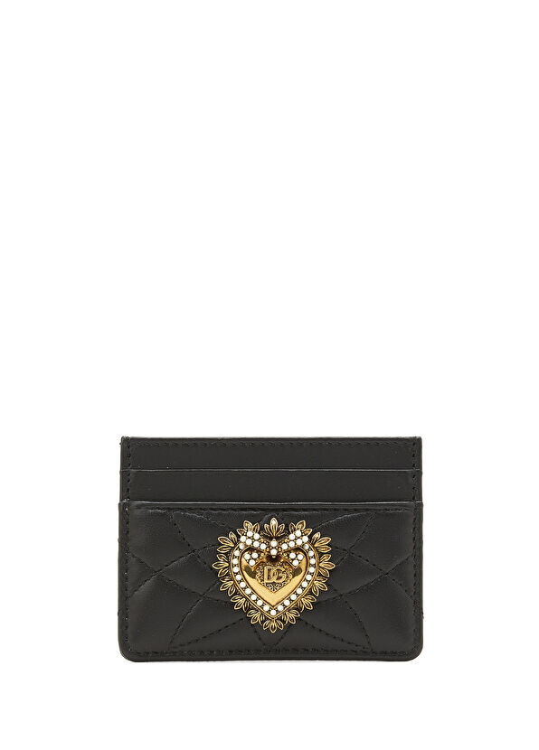

Женская кожаная визитница Devotion Dolce&Gabbana, черный