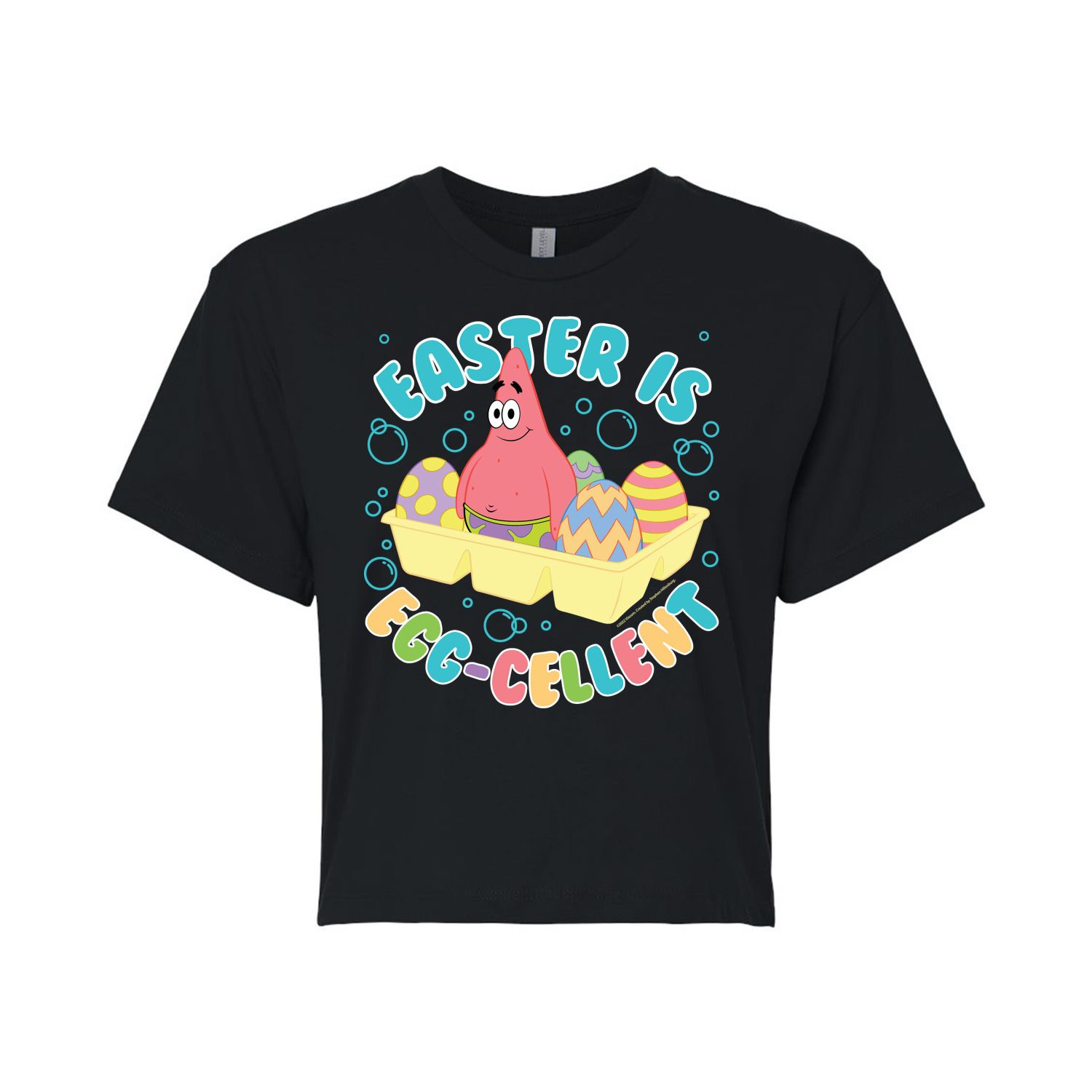 Укороченная футболка с рисунком SpongeBob Egg-Celent для юниоров Licensed Character