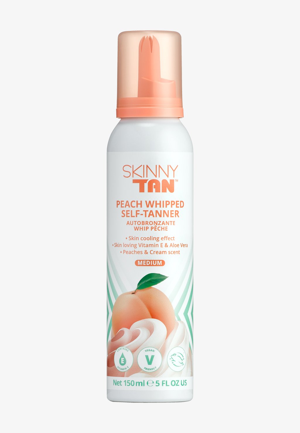 Автозагар Peaches + Cream Whipped Self Tanner Skinny Tan автозагар omorovicza glam glow self tanner 150 мл