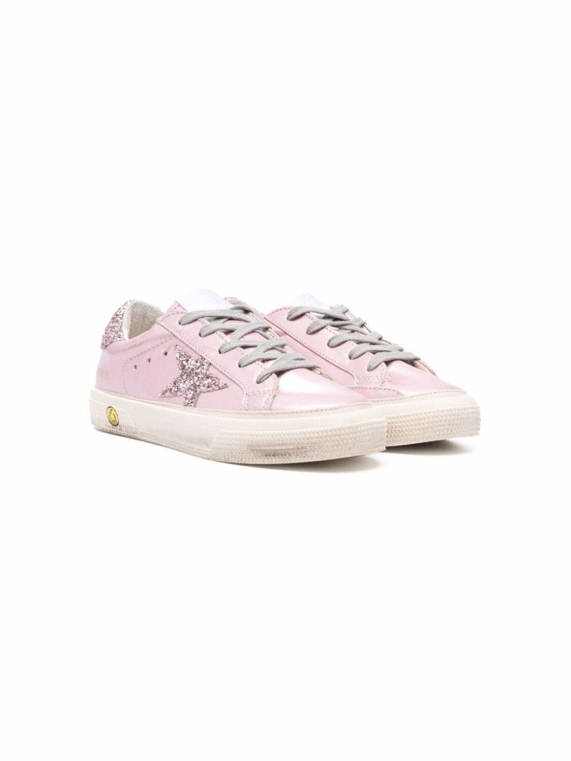 

Golden Goose Kids кеды Superstar с блестками, розовый