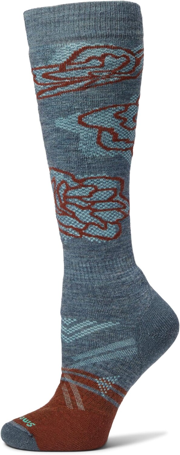

Лыжные носки выше икры с узором Full Cushion Smartwool, цвет Pewter Blue