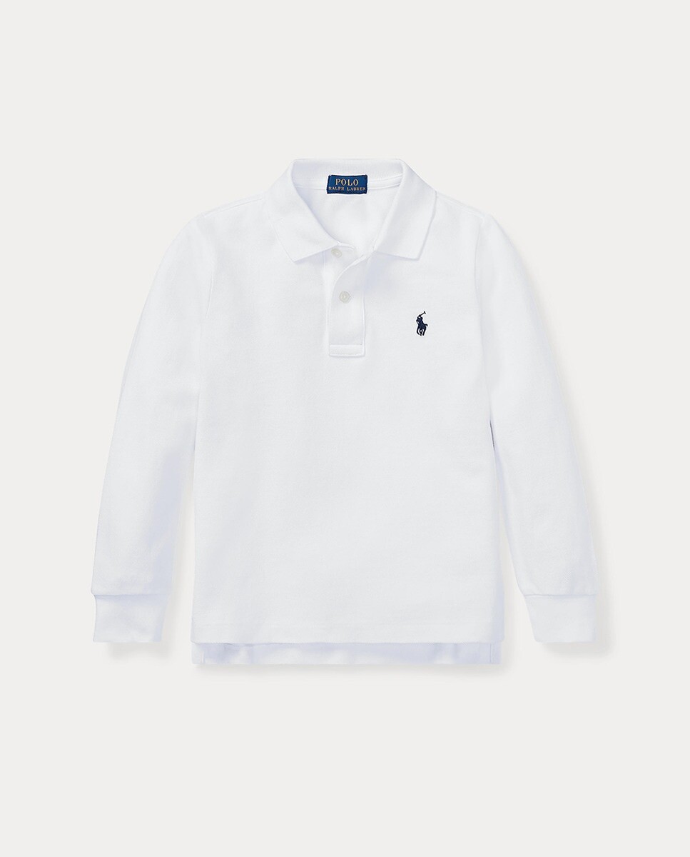 

Белая рубашка-поло из 100 % хлопка для мальчика Polo Ralph Lauren, белый