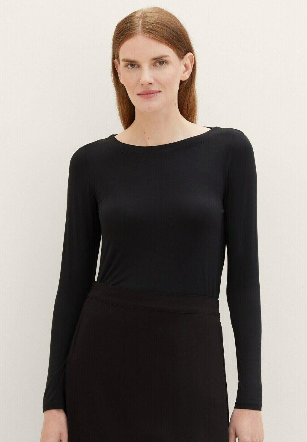 

Рубашка с длинным рукавом TOM TAILOR, цвет deep black