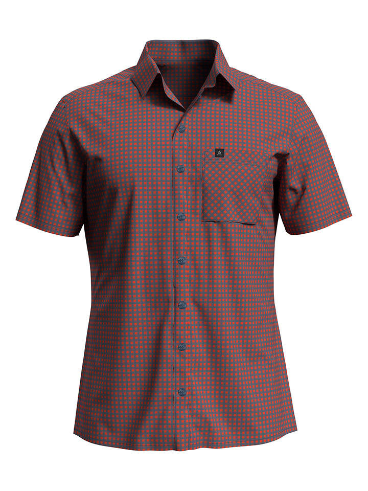 

Рубашка Odlo Nikko Check, цвет orange/grau