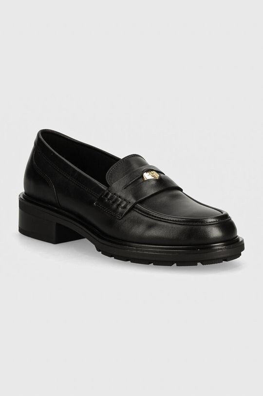 Кожаные мокасины TH PENNY LOAFER Tommy Hilfiger, черный