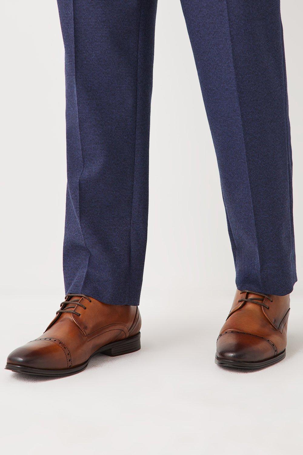 цена Кожаные броги на шнуровке Archie Comfort с носком Debenhams, коричневый