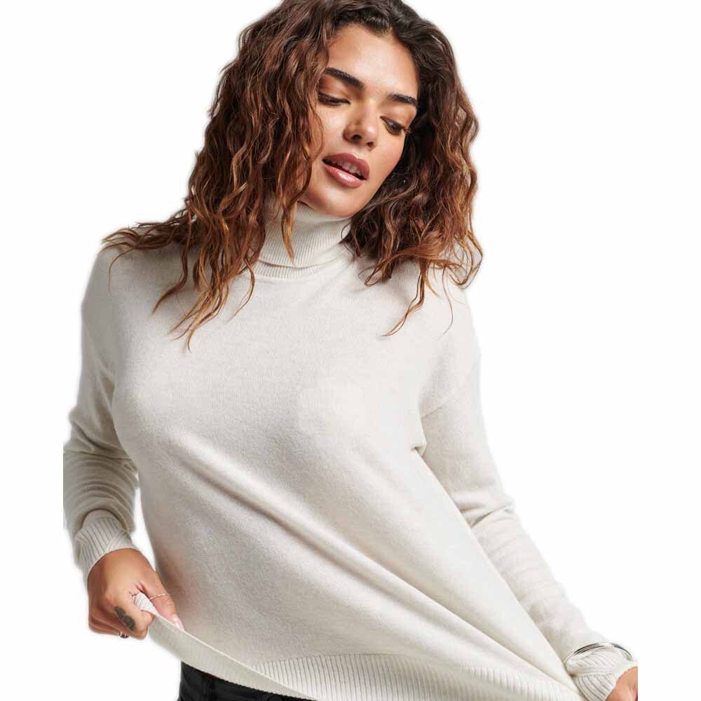 

Свитер Superdry Studios Lambswool Roll Neck, бежевый